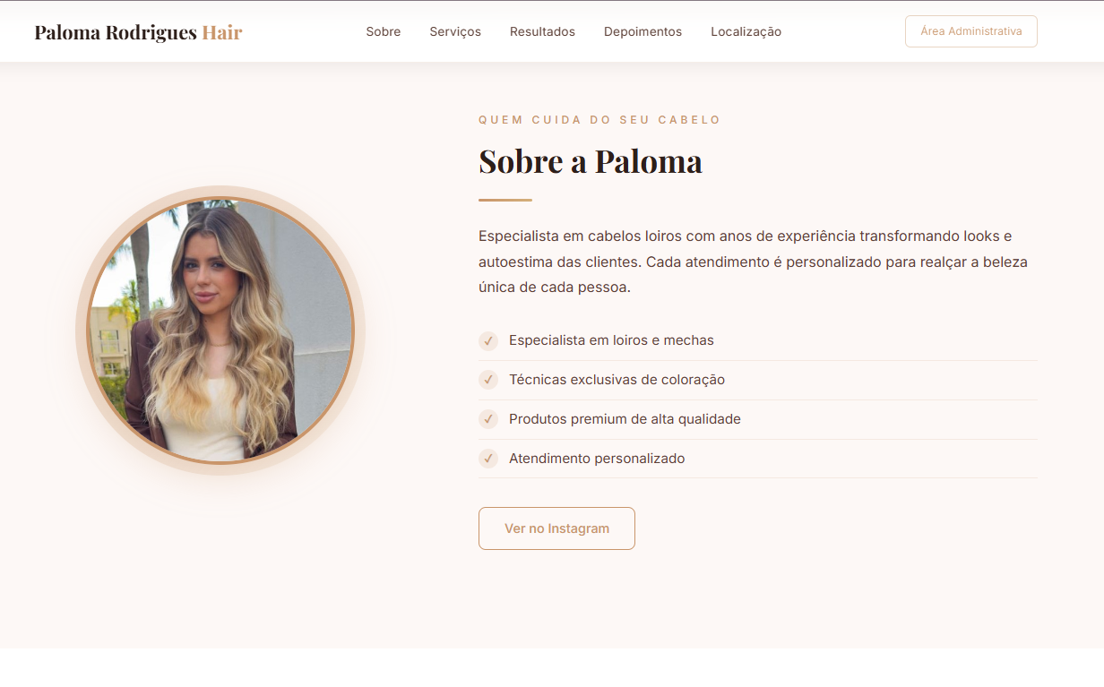 Paloma Rodrigues Hair - site institucional